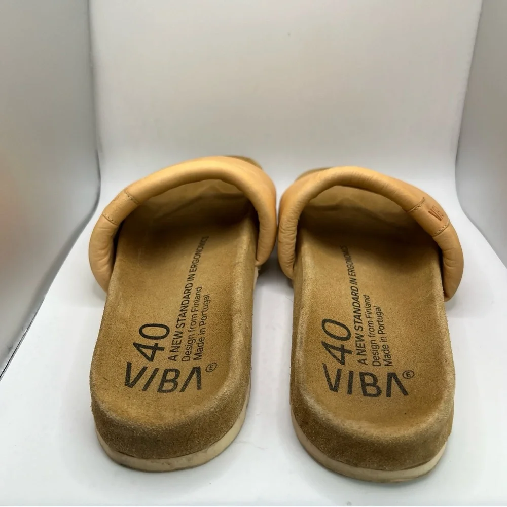 VIBA Padded Slide Sandals in Tan - Picture 5 of 10